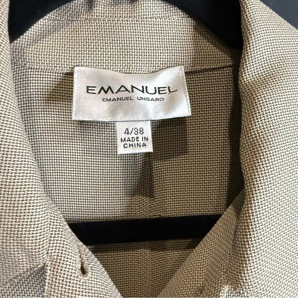 Emanuel Ungaro Tan Blazer with Relaxed Fit - Picture 4 of 12